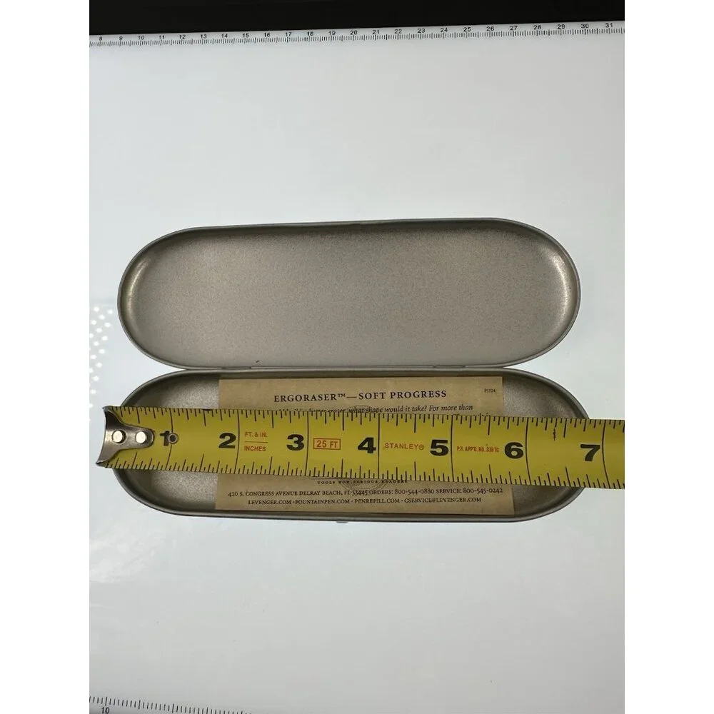Vintage Ergoraser Levenger Silver Tin Box (AAA)